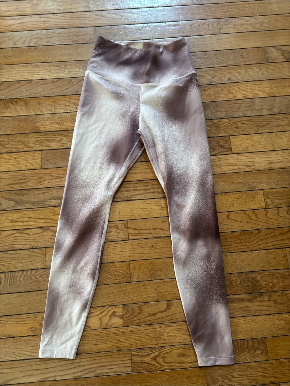 Nike Women’s Tie-Dye High-Waist Leggings - Brown & Cream